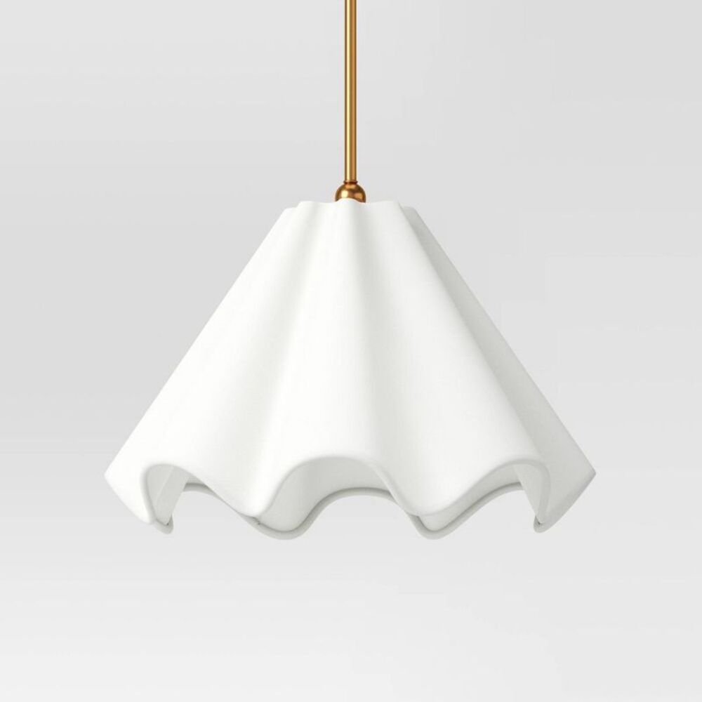 Wavy Shade Collection Pendant White - Threshold